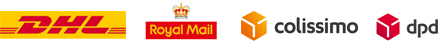 DHL,Royal mail,Colissimo,DPD