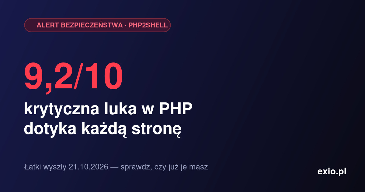 PHP2Shell: krytyczna luka w PHP, która dotyka prawie każdą stronę