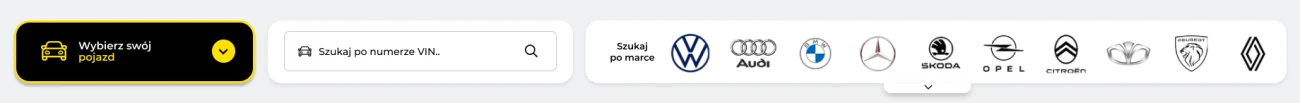 PartsTeam24.pl — wybór pojazdu, numer VIN i skróty do marek